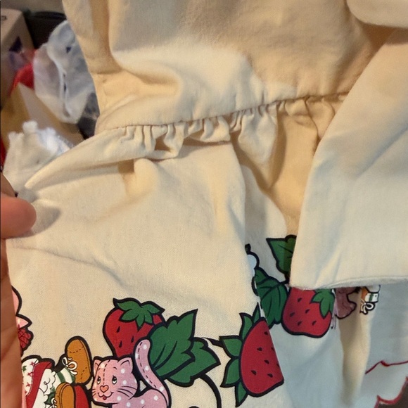 Boxlunch Exclusive - Strawberry Shortcake Ruffled Tie back women's Blouse - Picture 11 of 11